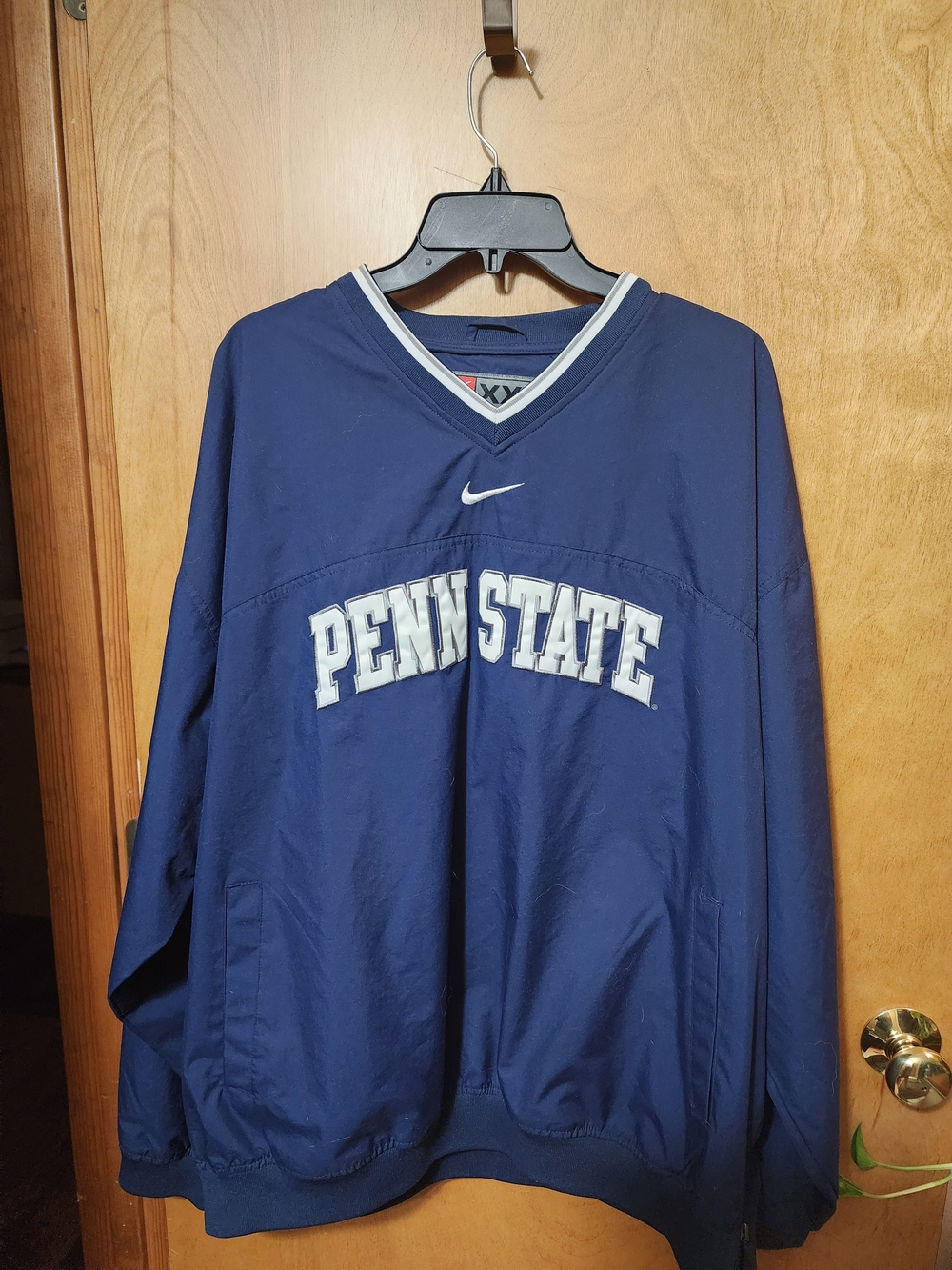 Vintage 90s Nike Team Red Tag Penn State Pullover Windbreaker Jacket XXL Center